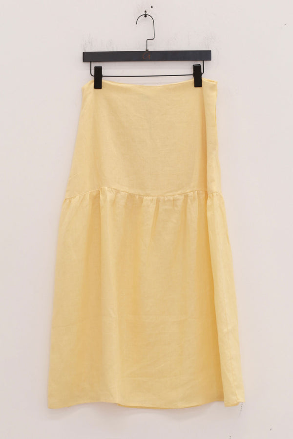 BASERANGE 25 Autumn/Winter Loose Skirt Comfortable French BAS-SSGA-FL-AU25-ANA YELLOW